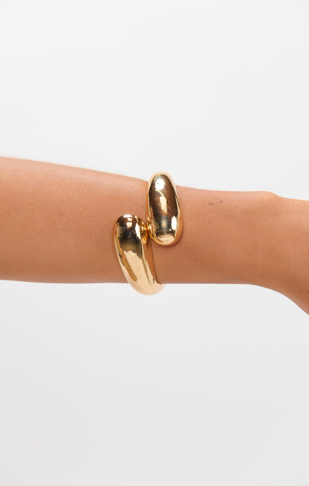 Viviette Vintage Gold Cuff Bracelet