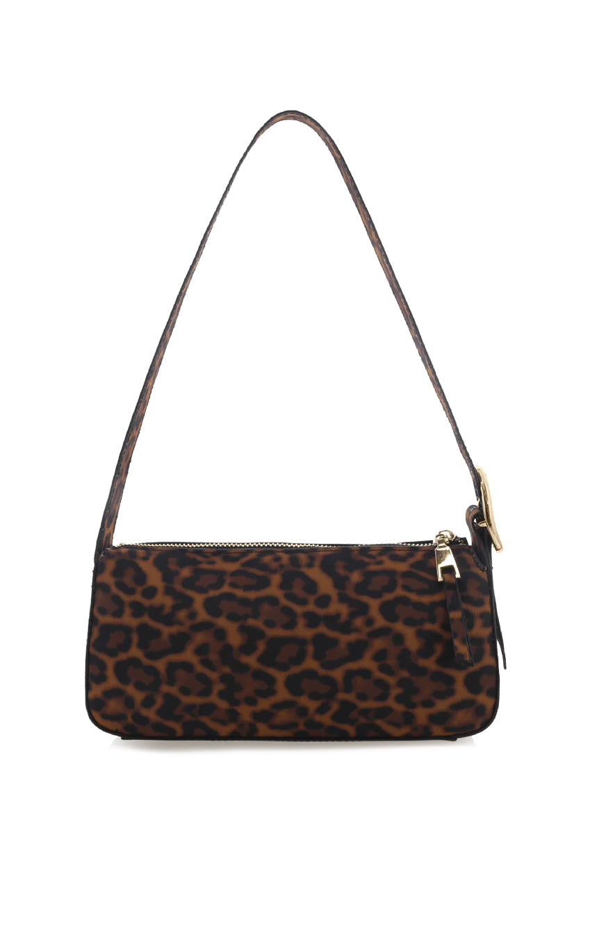 Viviette Vintage Leopard Shoulder Bag